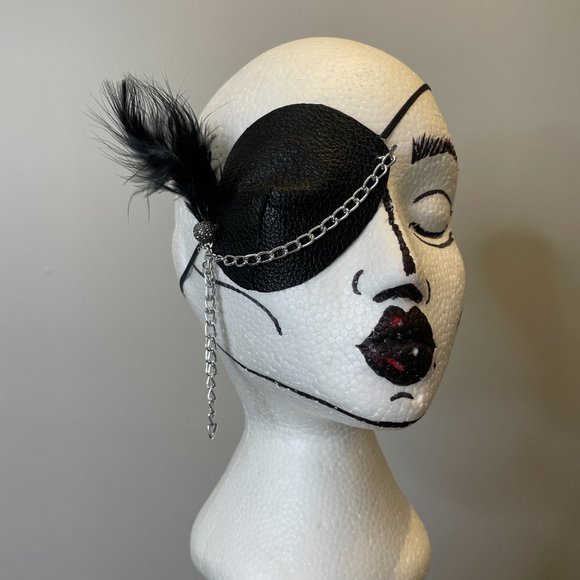 Handmade Costume Leather Eye Patch - Picture 5 of 5